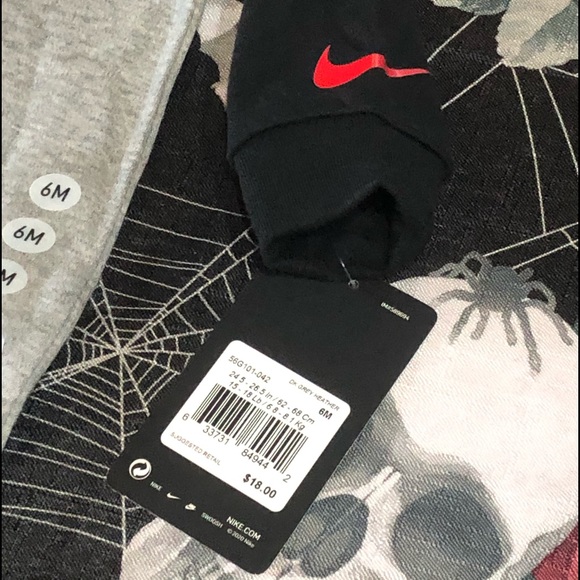 NIKE AIR KIDS BOYS ZIP ONESIE PAJAMAS FOOTSIE 6M - Picture 5 of 12